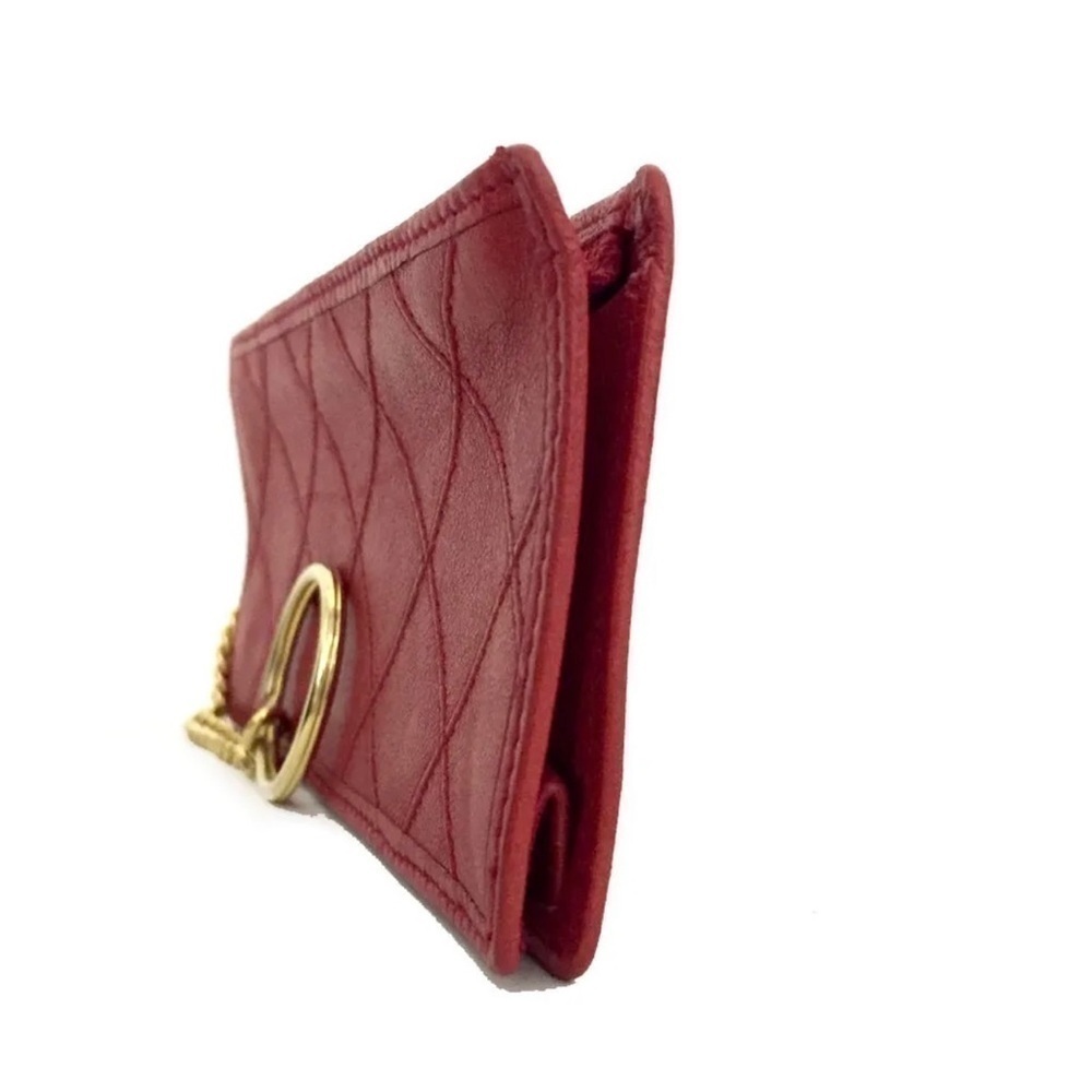 Chanel bicolore quilted matelasse lambskin purse key case - Picture 2 of 16